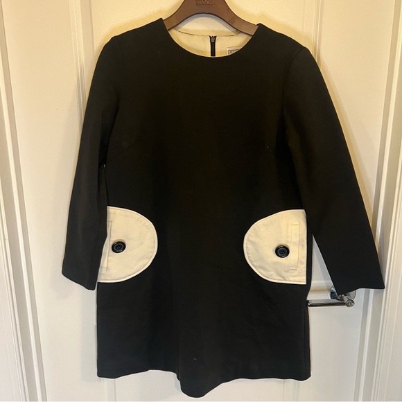 Jessica Howard Vintage 60s Mod Black & White Dress | Size 12 - Picture 2 of 6